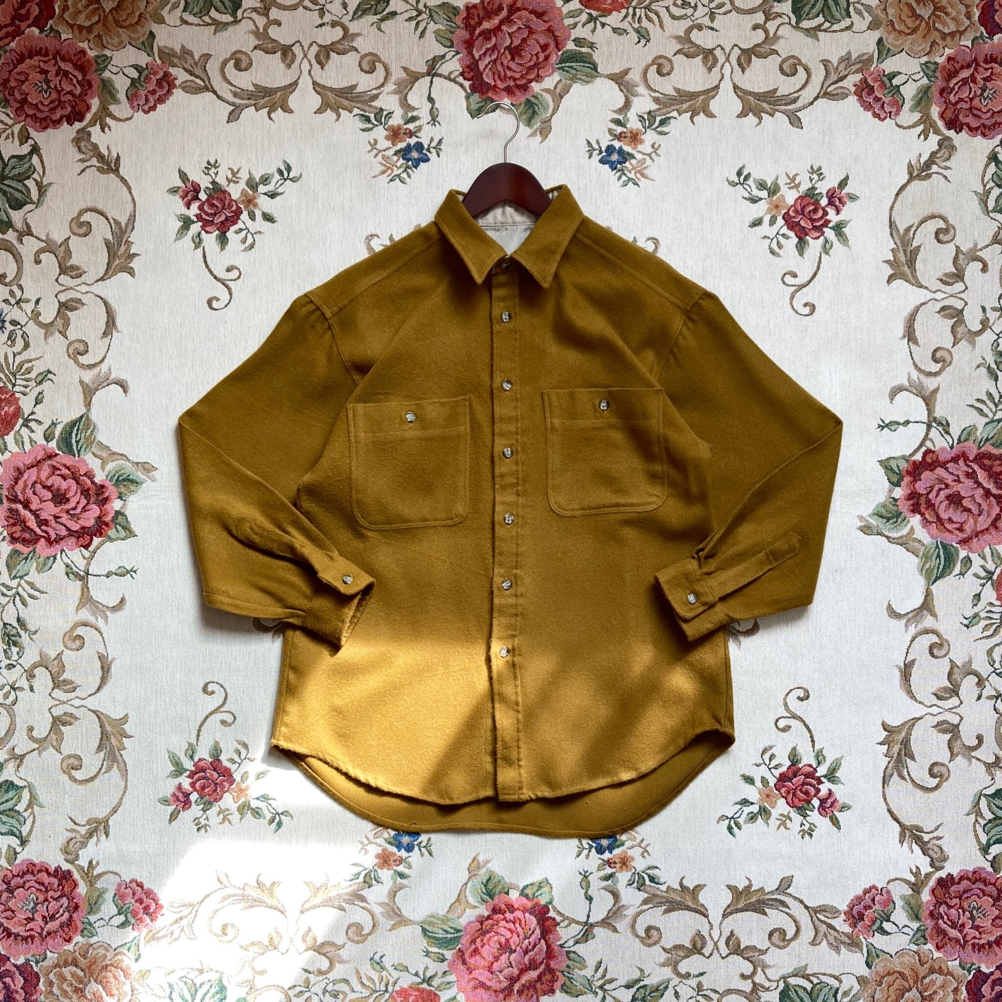 retro mustard shirt jacket