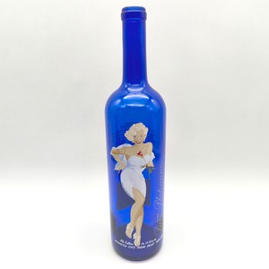 KESTREL VINTNERS・PURE PLATINUM 4th Edition・ワイン・空瓶・コバルトブルー・750ml・Marilyn Monroe・No.260909-41・梱包サイズ60