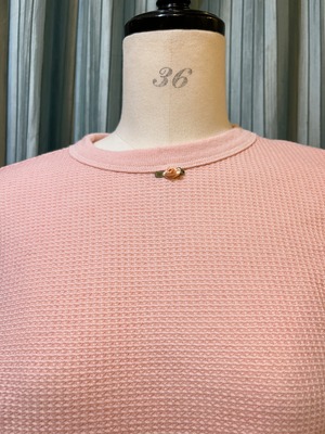 garment dye thermal pink& pink rose