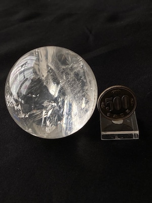 水晶丸玉　約61mm