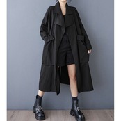 オーバーサイズ ロング トレンチ コート  00285