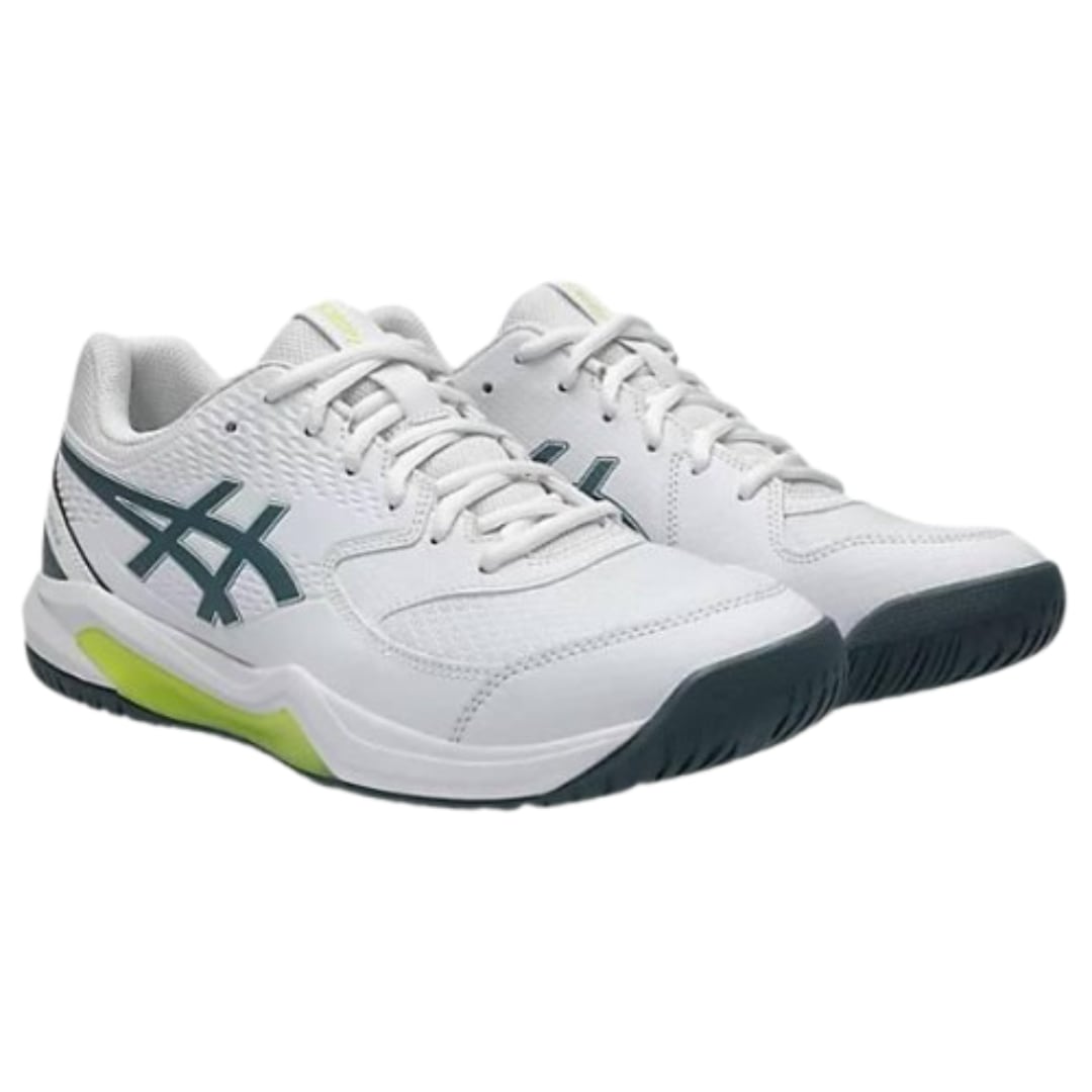 ASICS GEL-DEDICATE 8 White/Ironclad (オールコート) ピックルボールシューズ