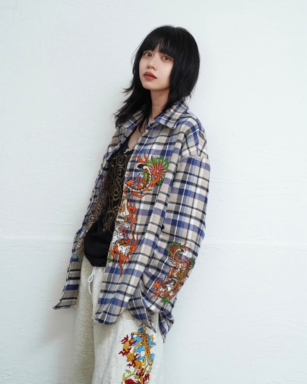 TIGER checked shirt | チュウカタベタイ TIGER checked shirt | チュウカタベタイ