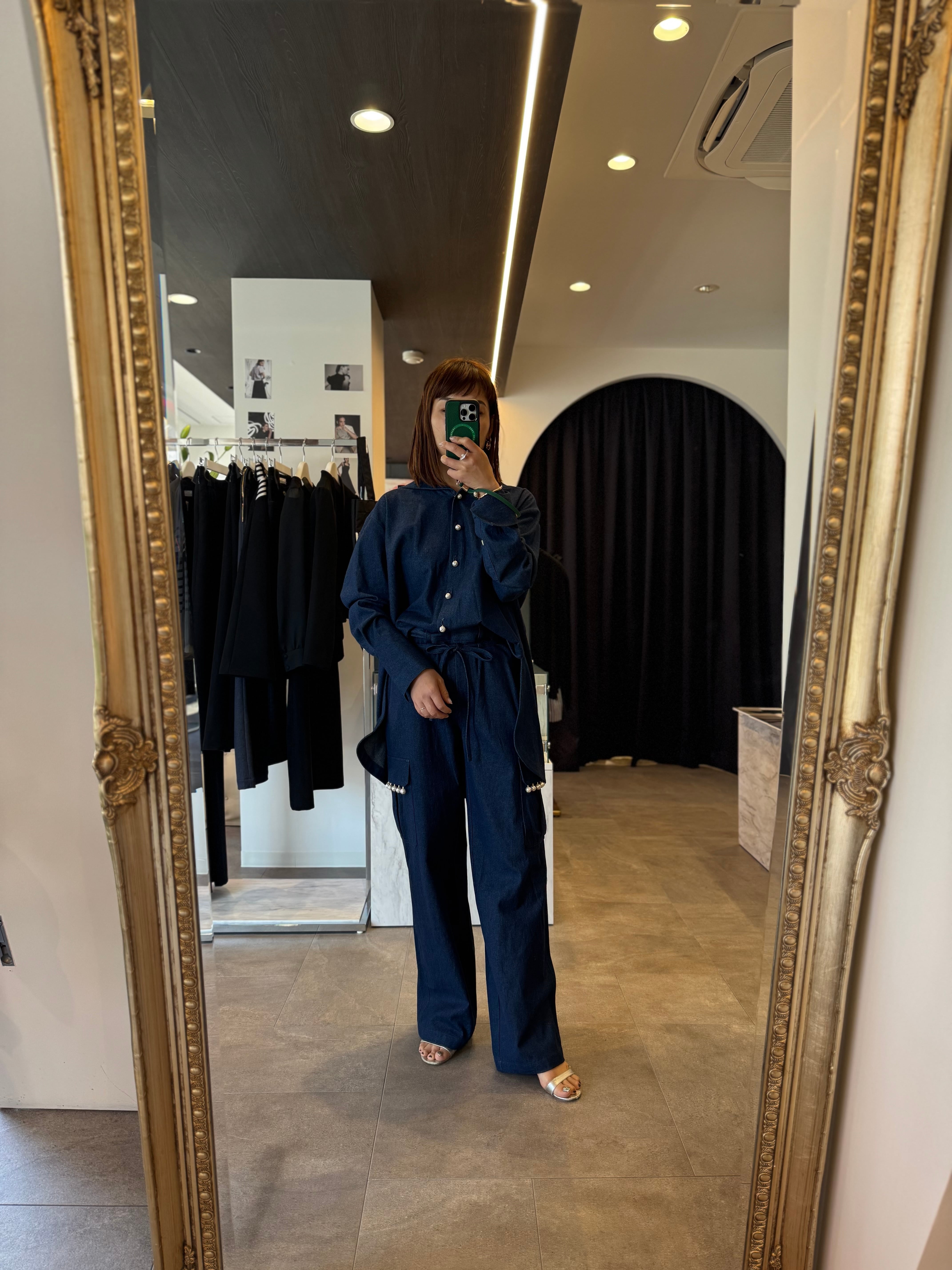 hue DAY TO EVENING Pearl Drop Denim Cargo Pants | FLICKA ASHIYA