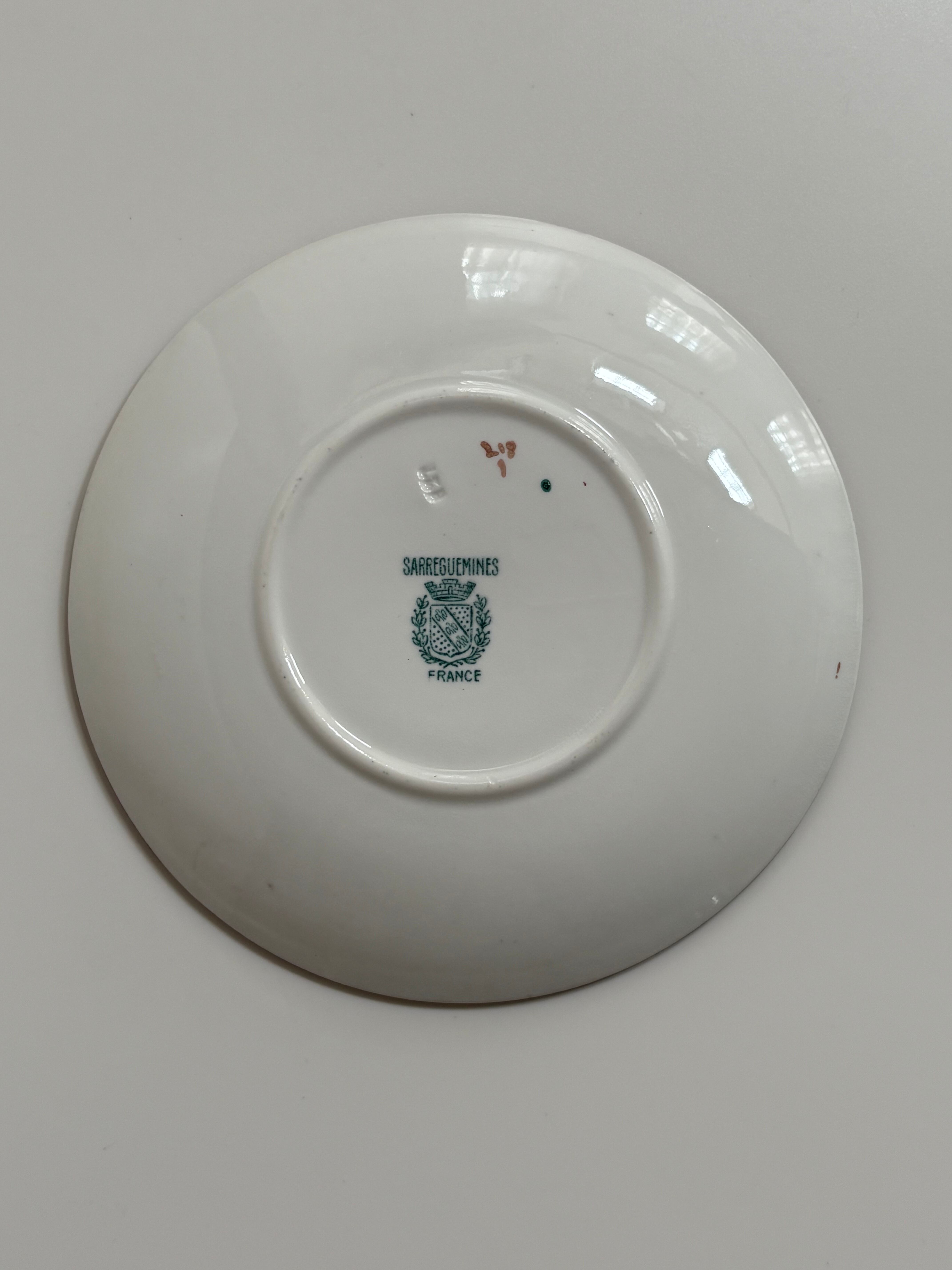 サルグミンヌ MINTON No.218 ティーカップ＆ソーサー（深い翡翠色の花
