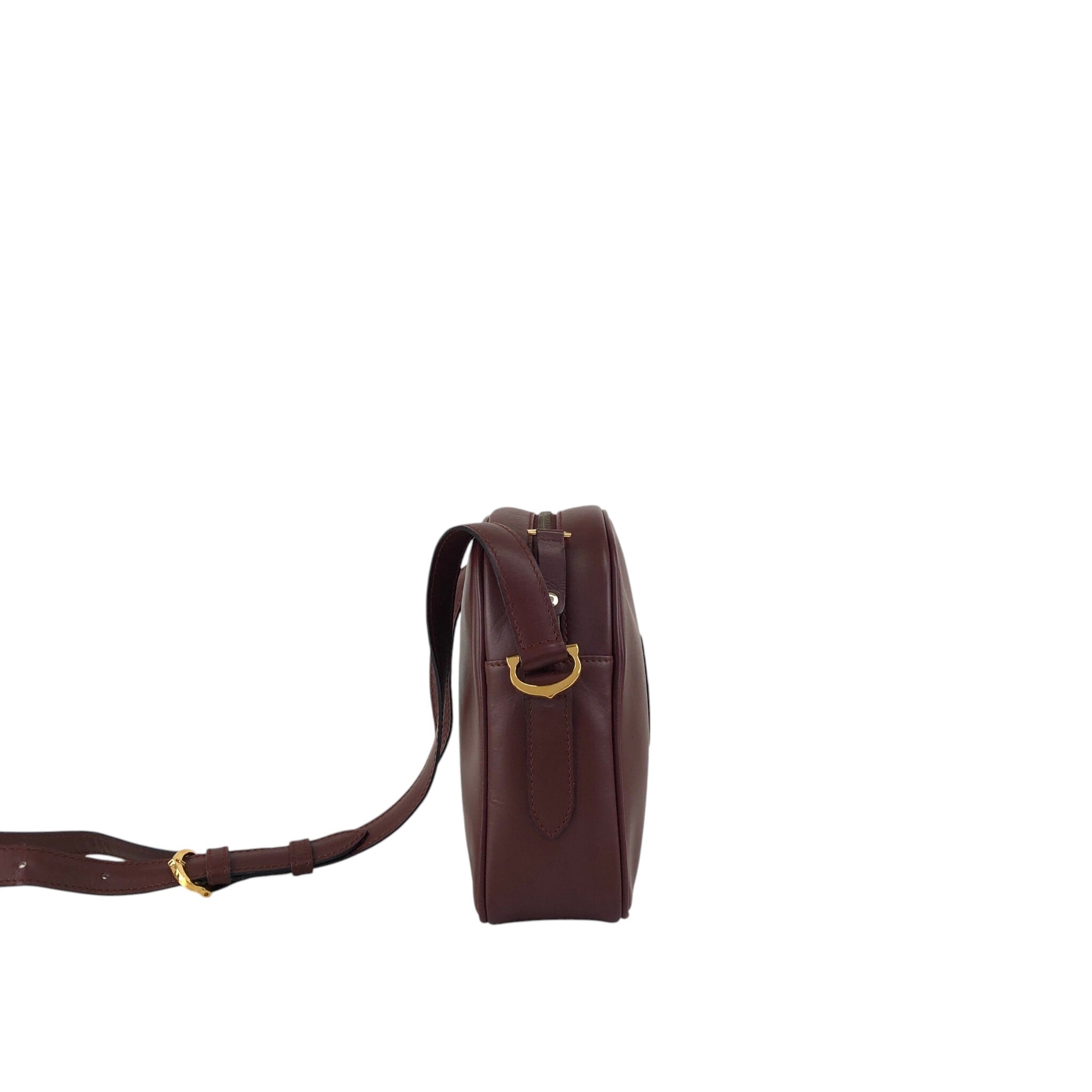 Cartier カルティエ ショルダーバッグ ボルドー マストライン レザー