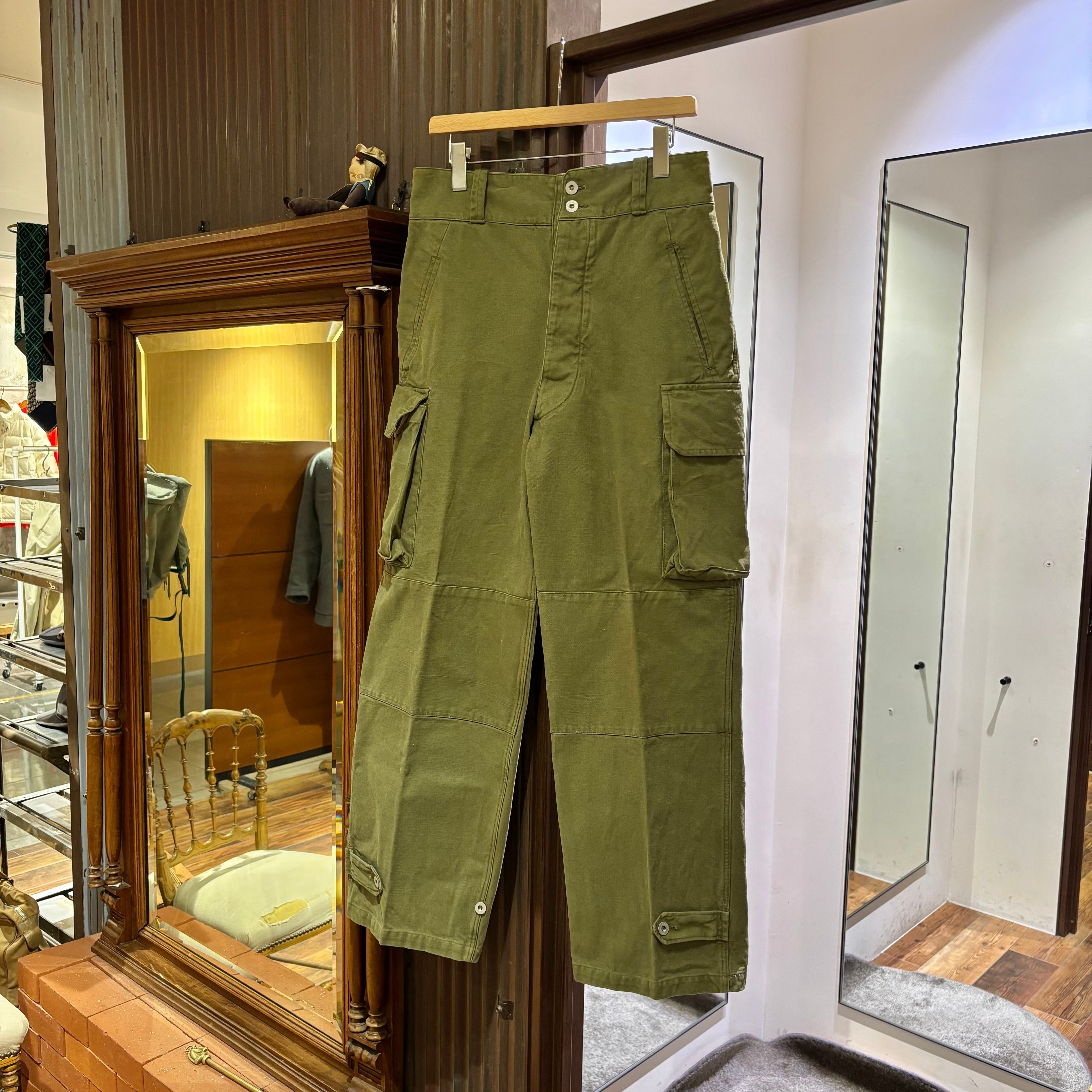 50's french army M47 trouser 前期 50's FRENCH ARMY M47 TROUSERS EARLY TYPE | STRAYSHEEP ONLINE