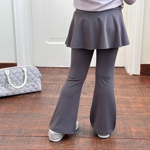 秋しなやか素材フレアキュロット