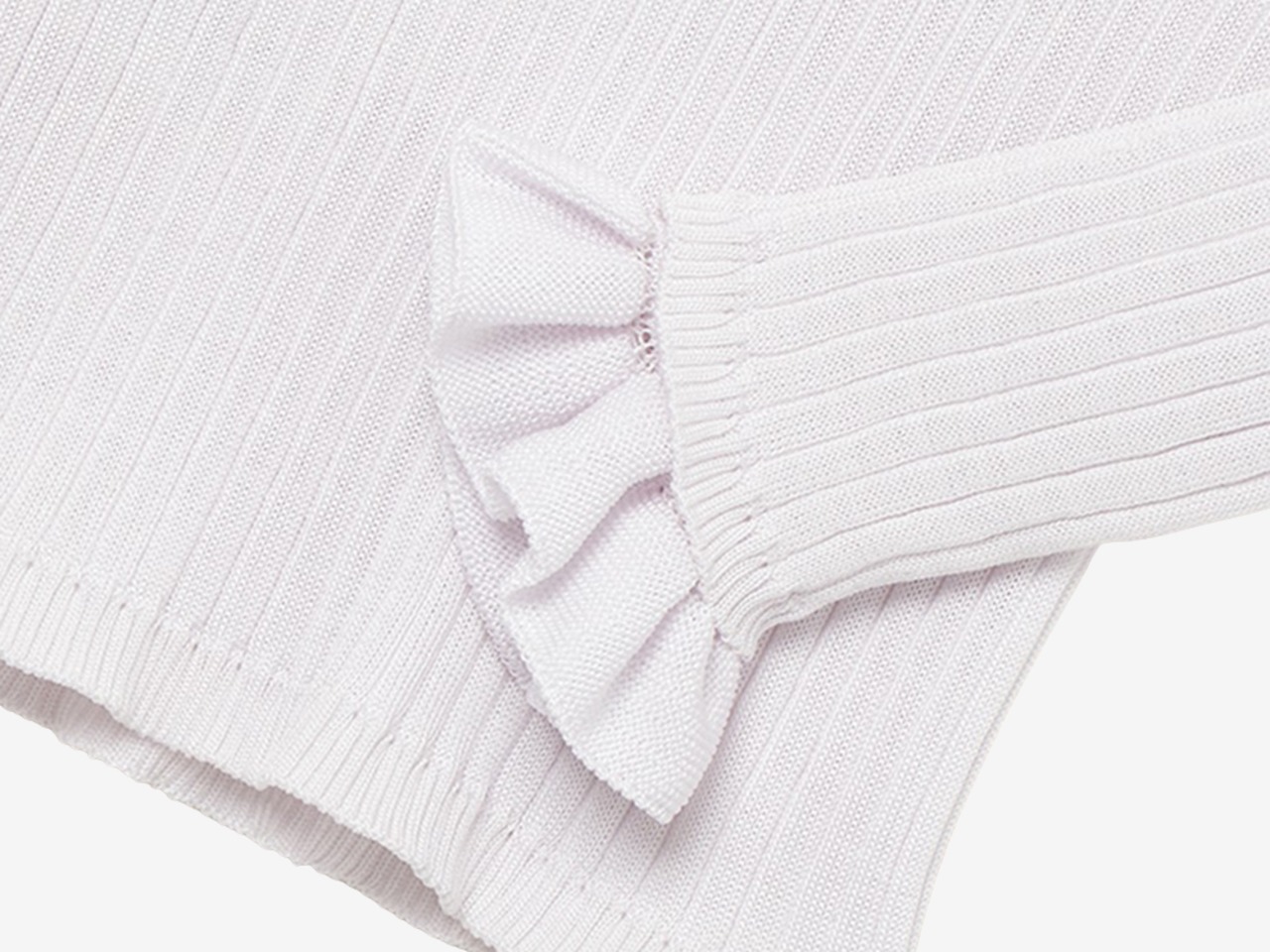 UMILE Yarn FRILL CUFFS / WHITE