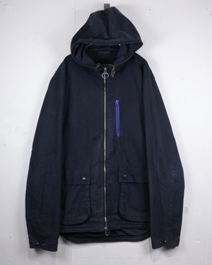 【Caka act2】“Barbour” Pocket Gimmick Loose Hooded Oild Jacket