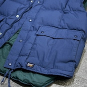 navy down vest