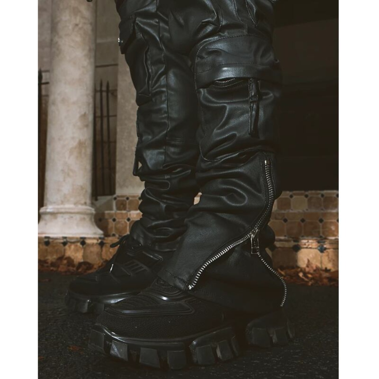 skinny multipocket cargo pants - 3