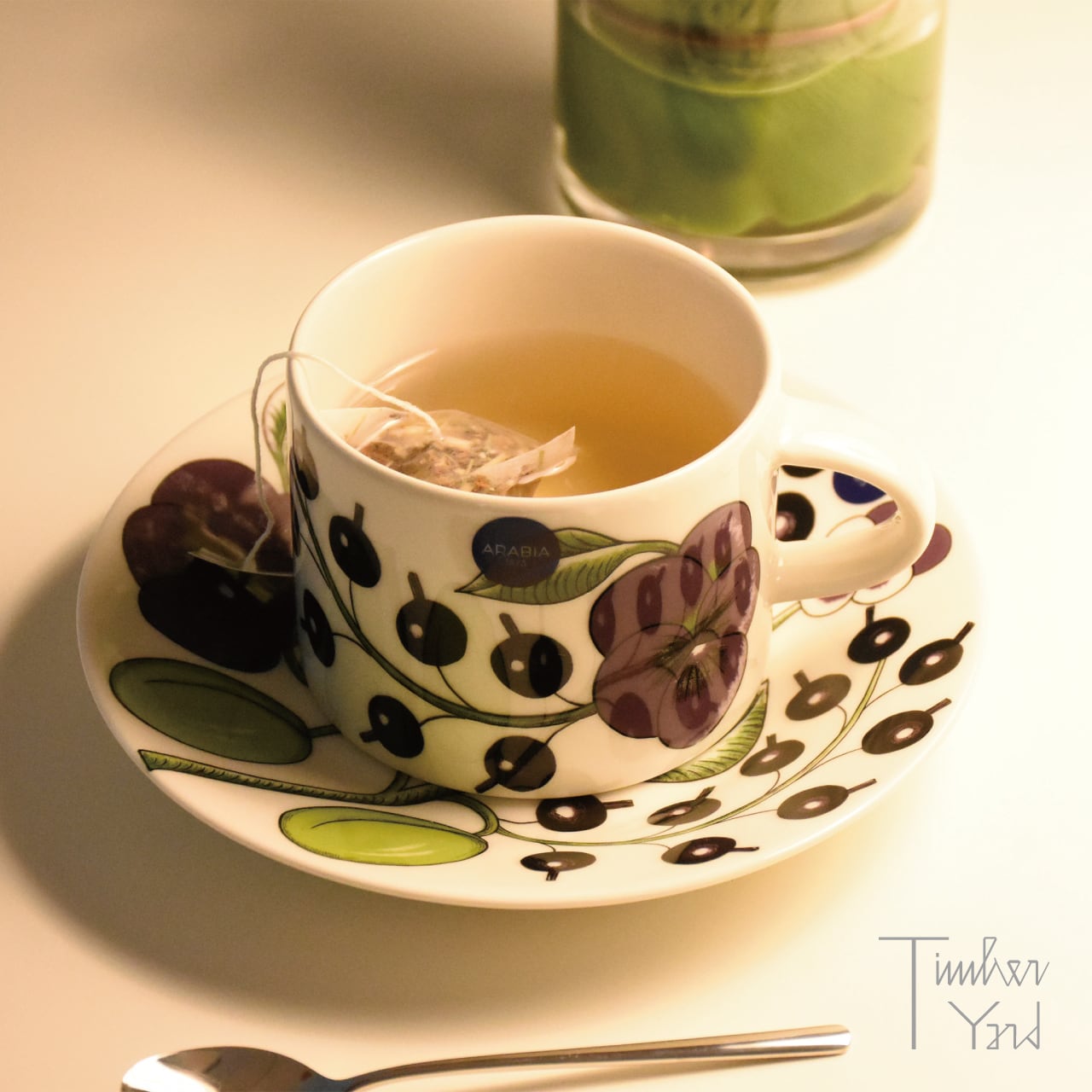 パラティッシ ティーカップ&ソーサー パープル / Paratiisi Tea Cup