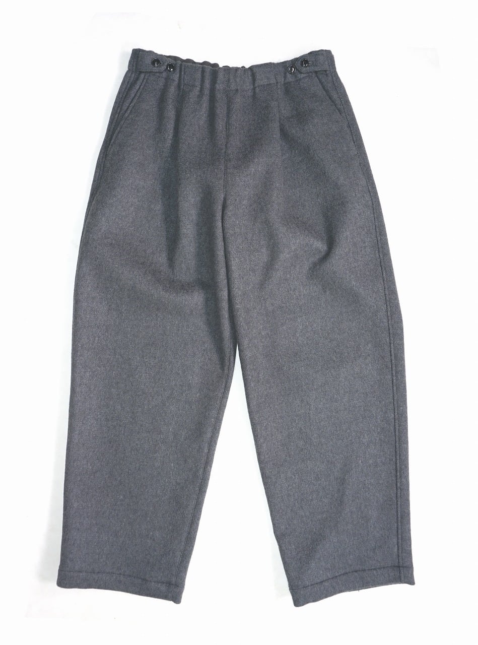 Wool Beaver Wide Easy Pants
