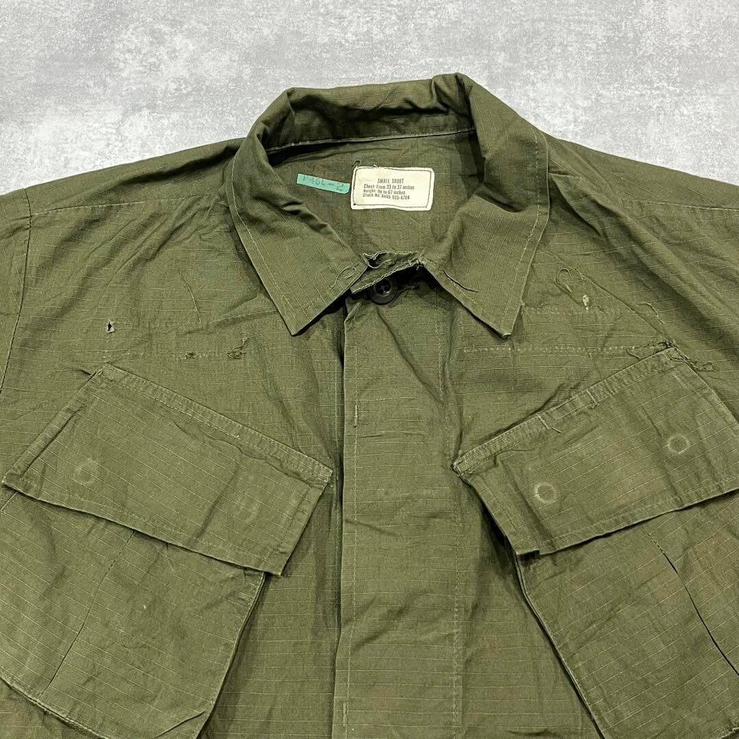60S アメリカ軍 ジャングルファティーグジャケット 5th リップストップ