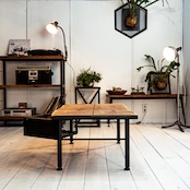 Old oak & Iron low table RANGE