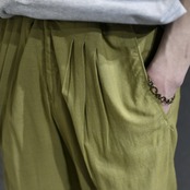 rayon blend 3tuck slacks khaki
