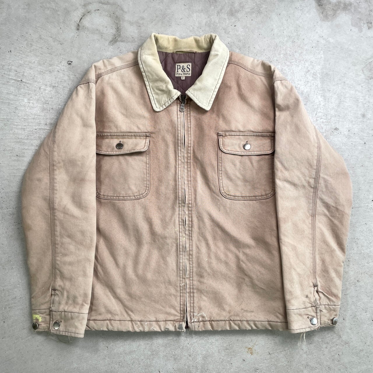 PUR ＆SIMPLE ダック地 ワークジャケット メンズXL相当 古着 