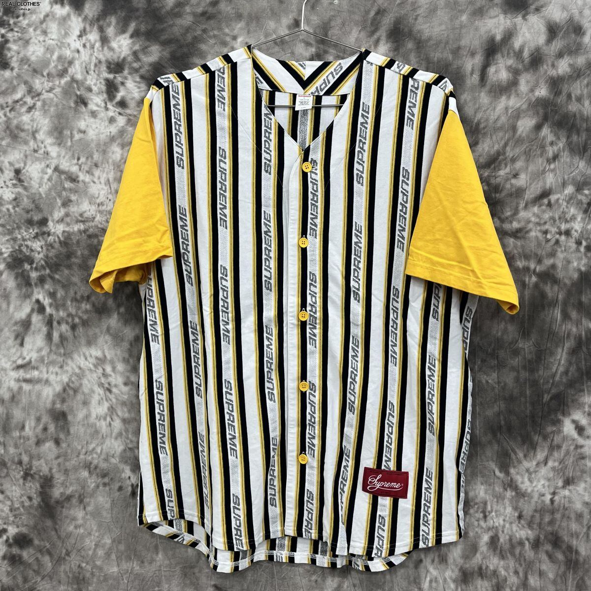 supreme Jacquard Logo Baseball Jersey ＸＬ