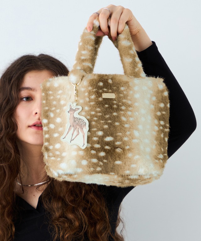 PAUL&JOE ACCESSOIRES : FUR TOTE BAG PJA-B1502