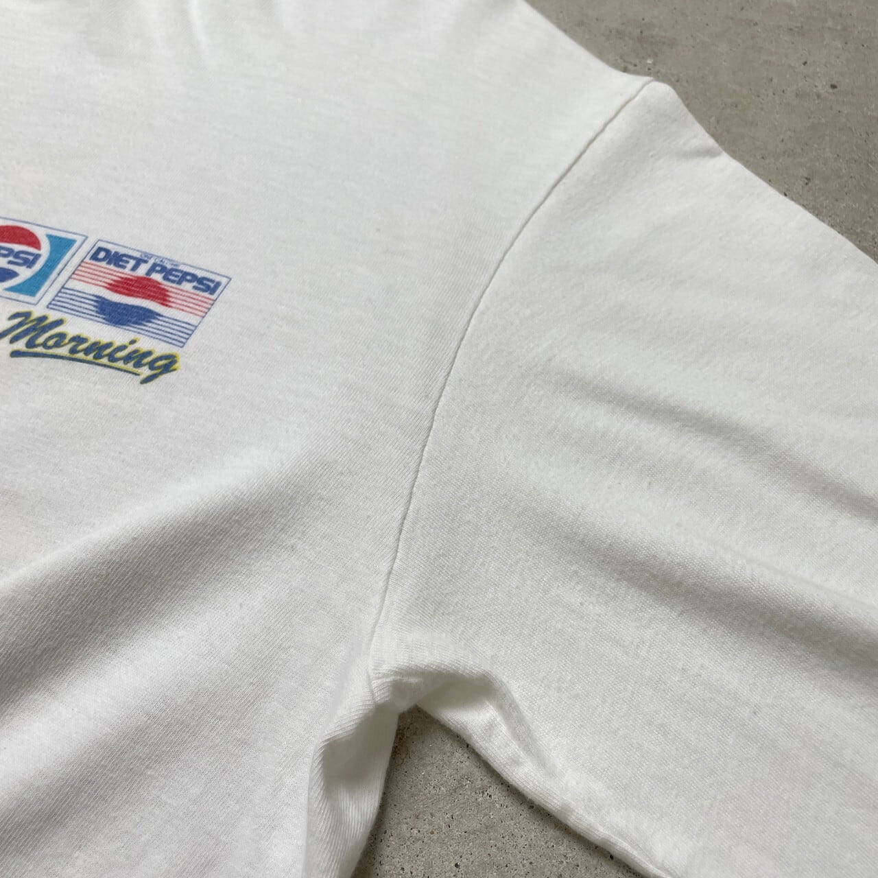 80〜90年代 USA製 ペプシコーラ PEPSI アドバタイジング 長袖Tシャツ