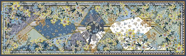 URBAN NAVY YELLOW 50×170cm