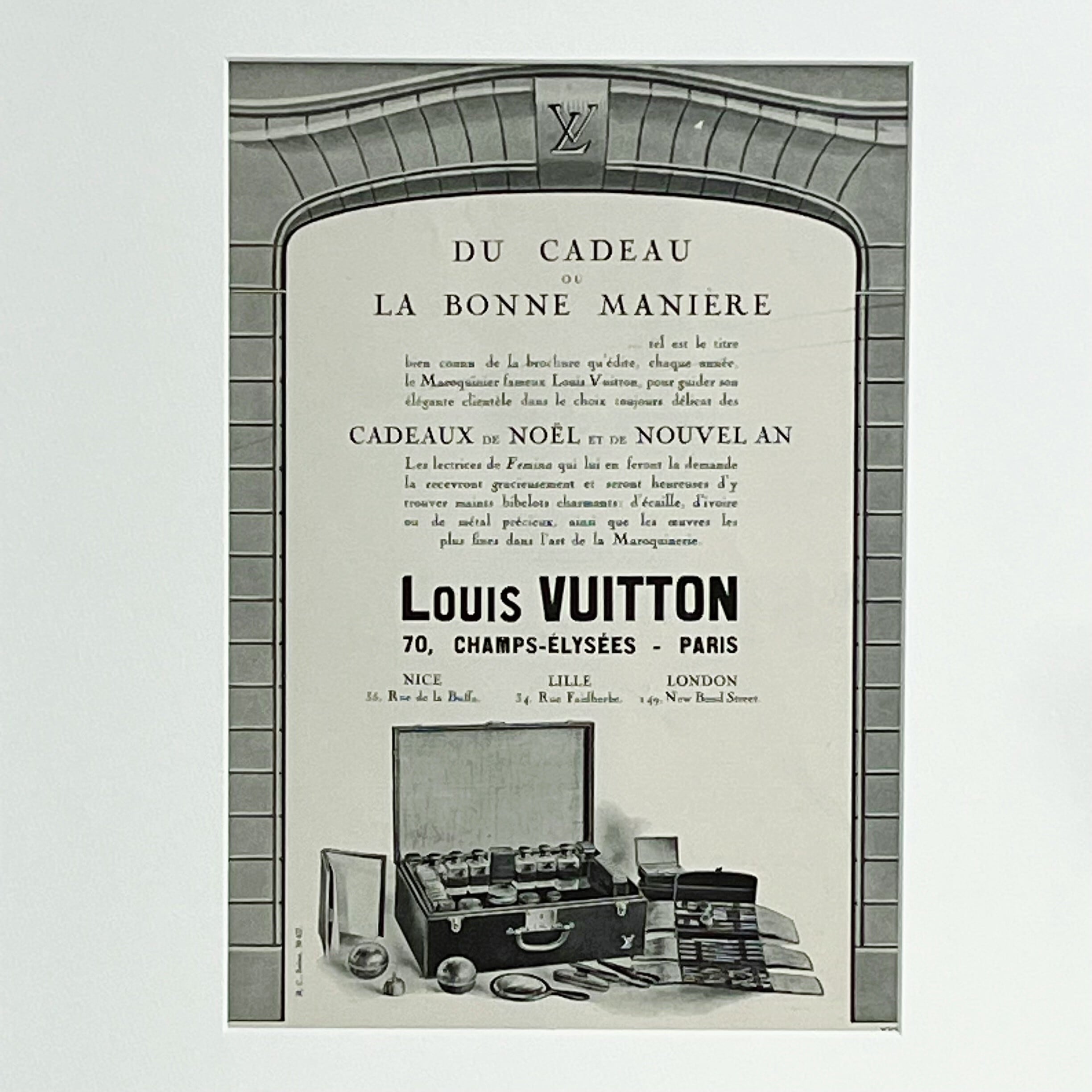 1923 広告＞ Louis Vuitton ルイヴィトン ポスター ヴィンテージ