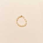 ひと粒ゴールドの淡水パールリング｜小さな「ふふっ」を手元に