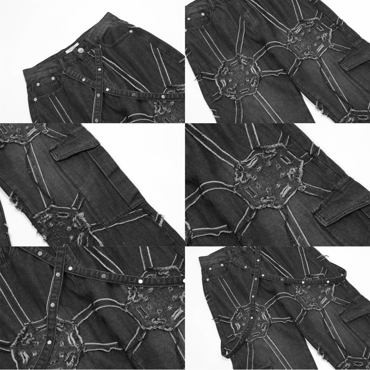 ストリート 蜘蛛の巣 ジーンズ P135