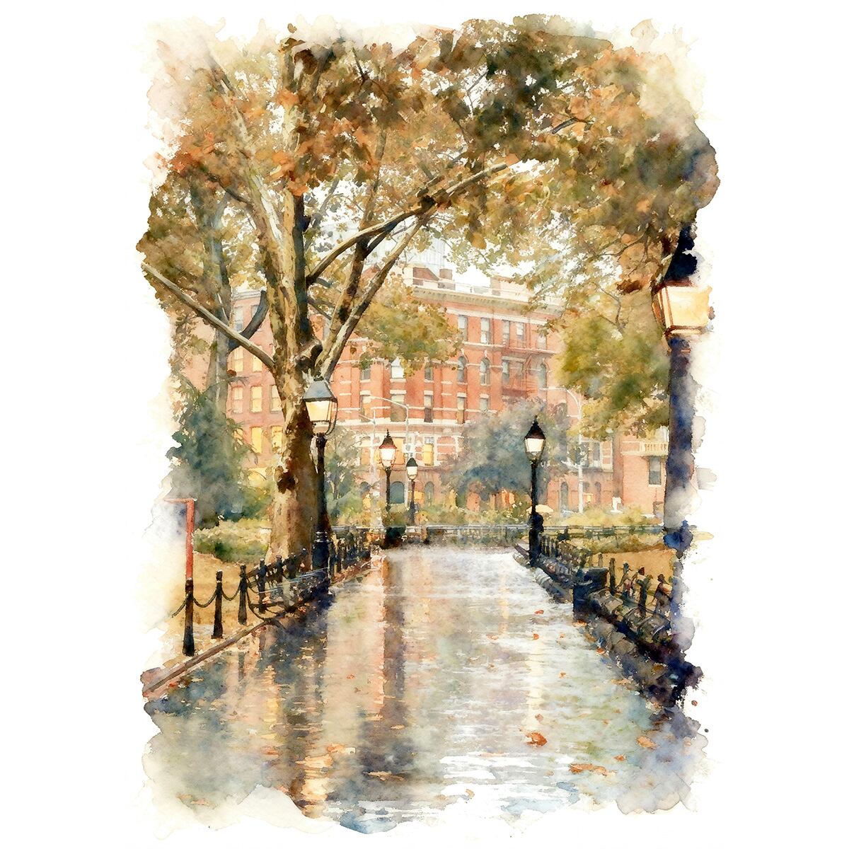 アメリカ風景画 トレー アメリカの風景画 複製画 ハドソンリバー派 レプリカ