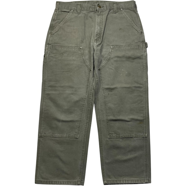 《実寸W36 L27》Carhartt カーハート ワークパンツ ペインターパンツ ダブルニー モスグリーン no.9263