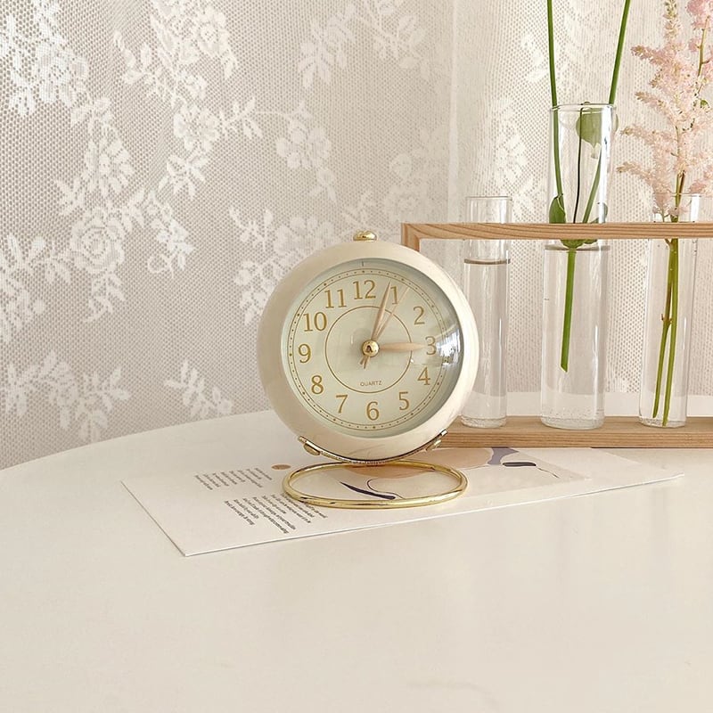 置き時計卓上時計ロール式レトロヴィンテージ