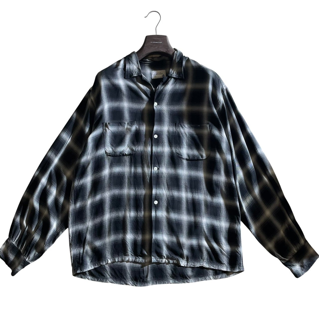 Wrangler 80s USA製 先染めブラック ウエスタン デニムシャツ 70127BK