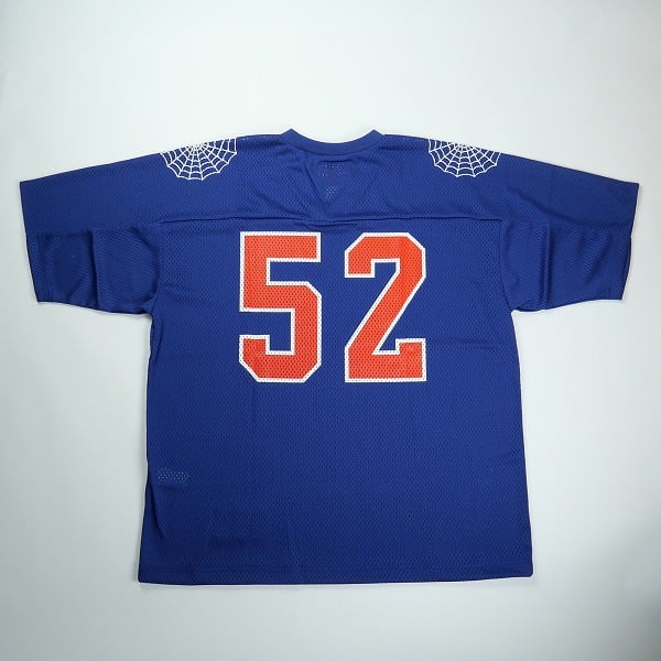 シャツ Supreme Spiderweb Football Jersey Navy S Supreme Spiderweb Football Jersey navy