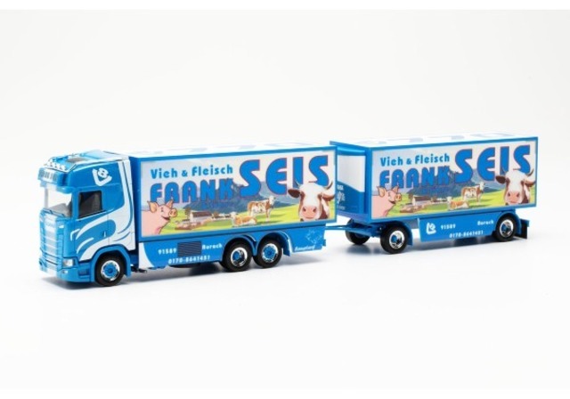 Herpa / ヘルパ　1/87 Scania CS 20 HD refrigerated box trailer “Frank Seis”（Bayern/Aurach）HE316521
