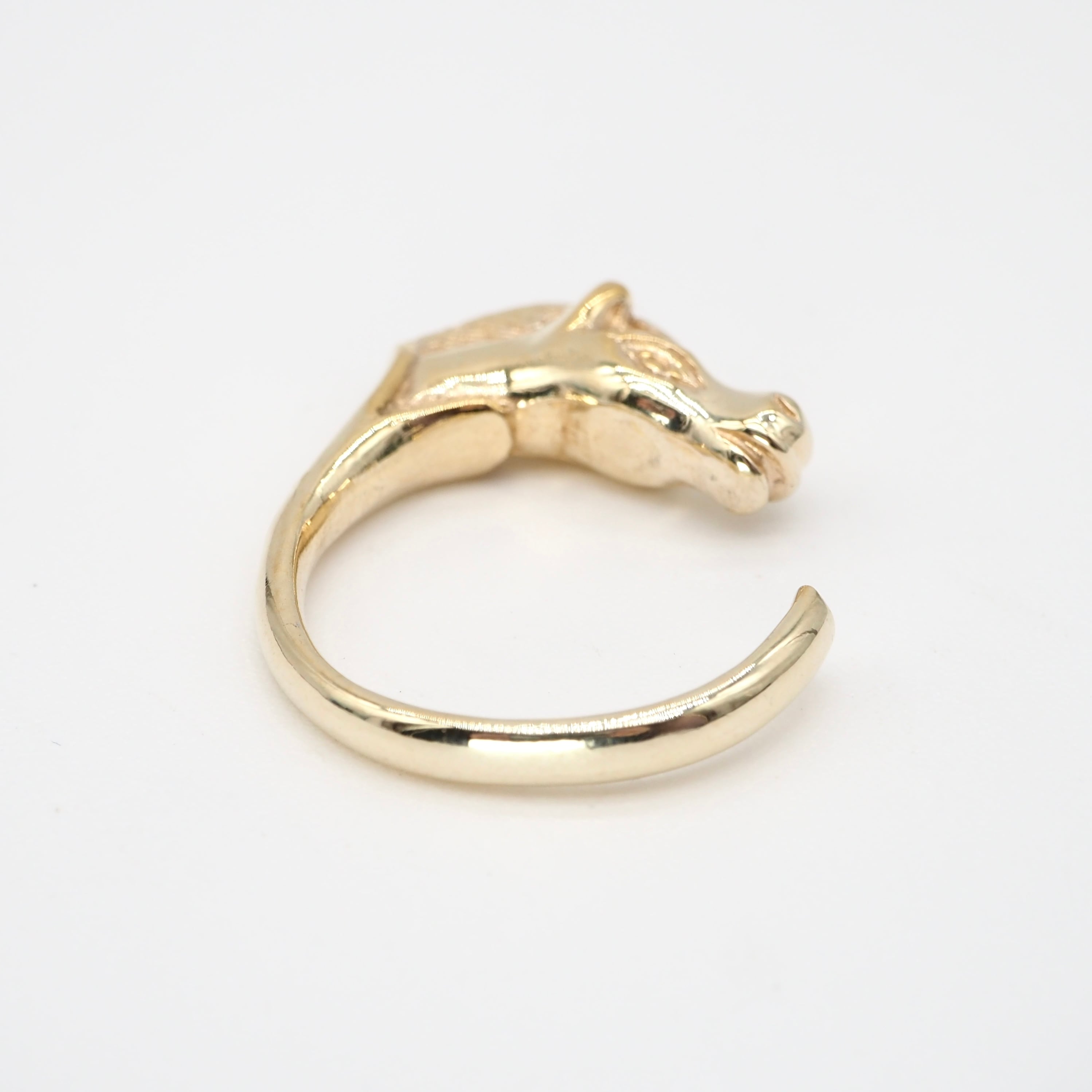 HERMES リング　ホース　ゴールドカラー HERMES シュバルホースリング | ヴィンテージ ゴールドメッキ