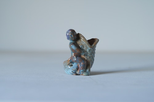 陶製ホイッスル ｜Paola Biancalana　"Putto & Fish"