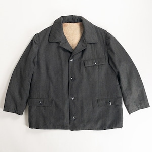 1970-80s "Slovakian Vintage" Gray Wool Boa Coat