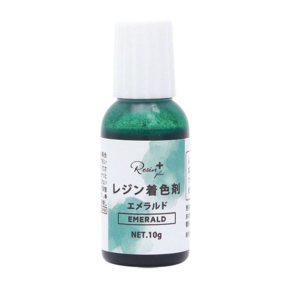 エメラルドグリーン雪ドームレジンヘアゴム