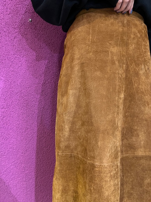 used suede skirt