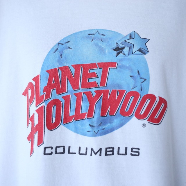 "PLANET HOLLYWOOD"  XXL over silhouette h/s tee