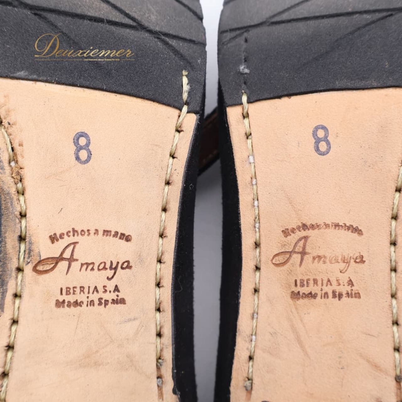 フラメンコ 衣装 Amaya 8 靴 ダンスシューズ ブラック系 黒 釘 釘有り 釘入り くぎ ヒール ダンス パーティ 発表会 スウェード 高級感 舞台 踊り ステージ衣装 レディース