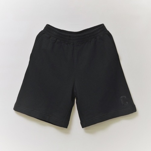 BIG C LOGO SWEAT SHORTS BLACK