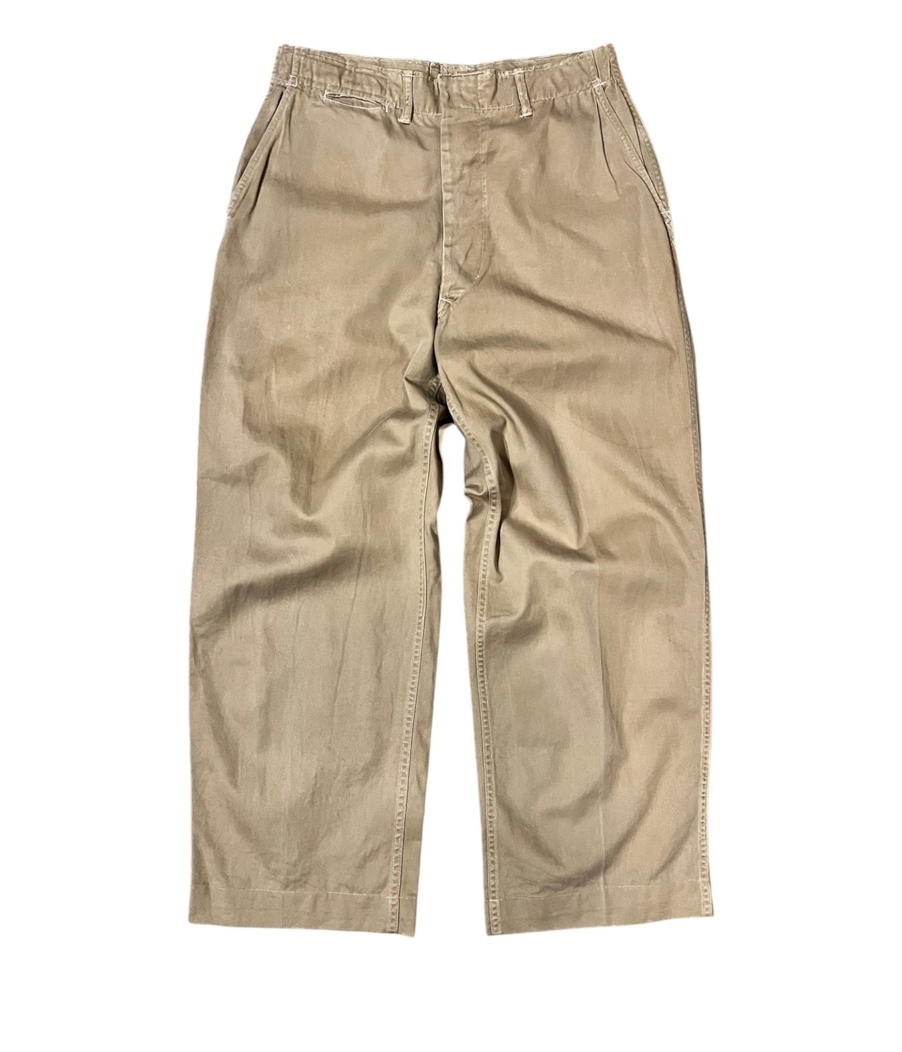 40s USMC Chino Trousers Flap Pockets！ W32×L28 40年代USマリーン 