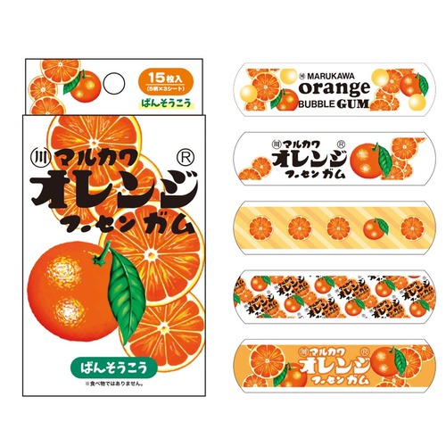 お菓子シリーズばんそうこう マルカワフーセンガム／オレンジ(5251821)