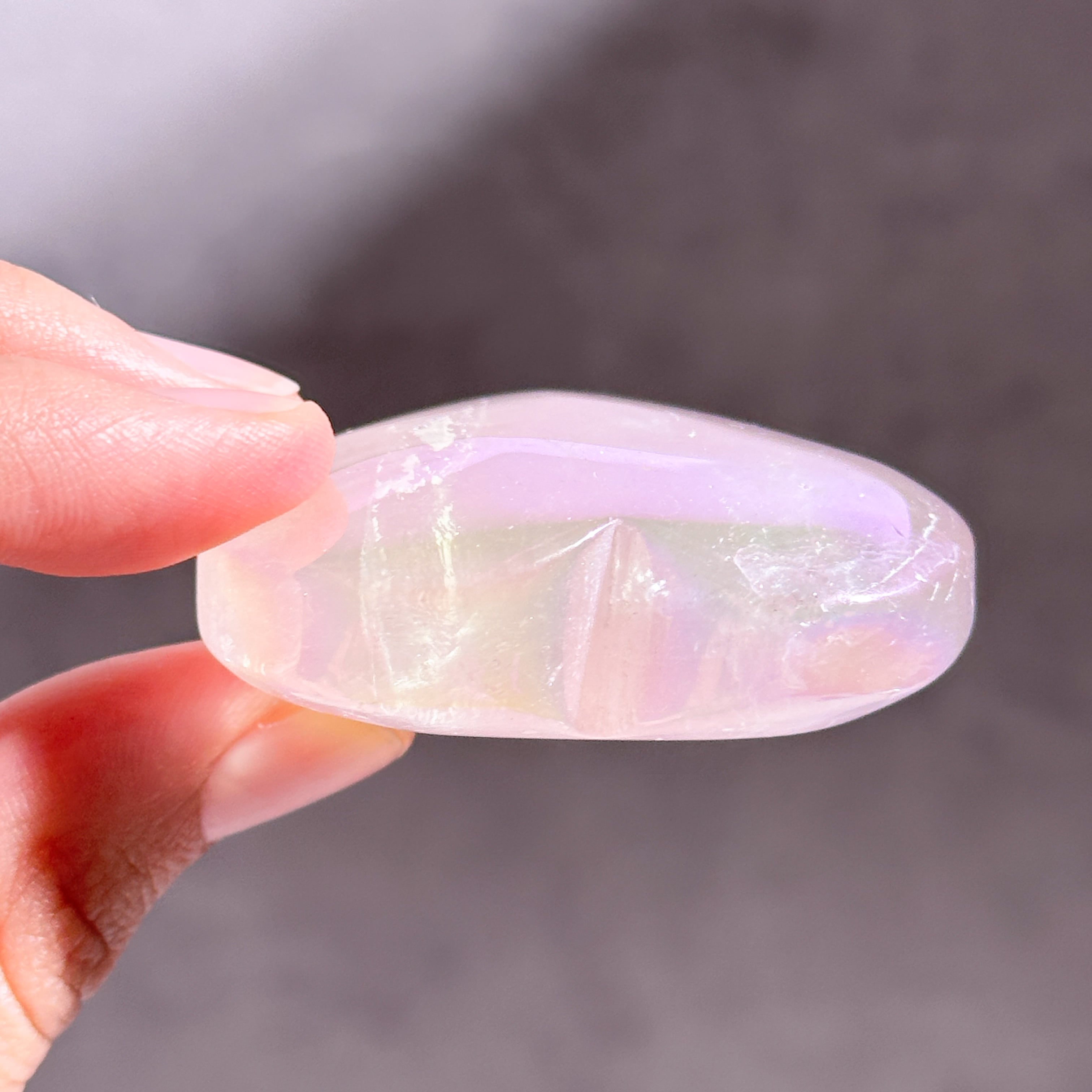 ♡エンジェルオーラローズクォーツ ハート82♡ Angel Aura Rose Quartz