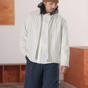 レイヤーストライプ・コットンシャツ A2070