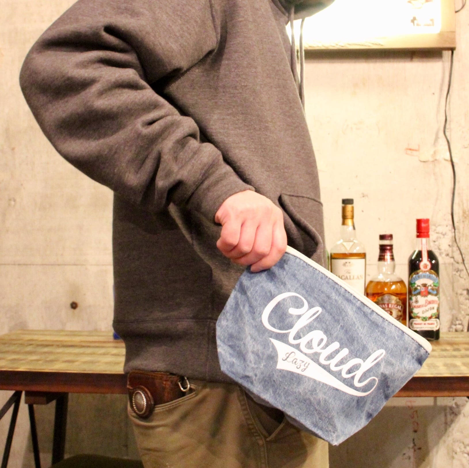 デニムポーチ ヴィンテージブルー