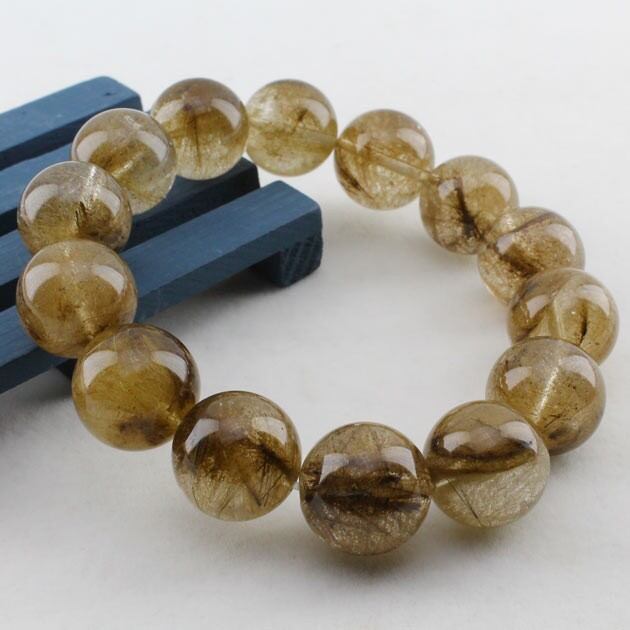 プラチナルチルクォーツ ブレスレット 15mm おまかせ便 211-4511