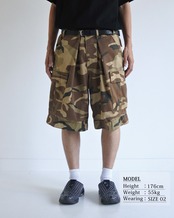 ANACHRONORM / FADED BDU CAMO SHORTS